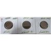 Image 1 : 1940, 1941 & 1942 NEWFOUNDLAND PENNIES