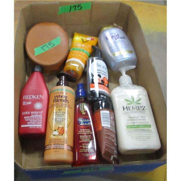 FLAT C/W LOTIONS, SHAMPOO, ETC