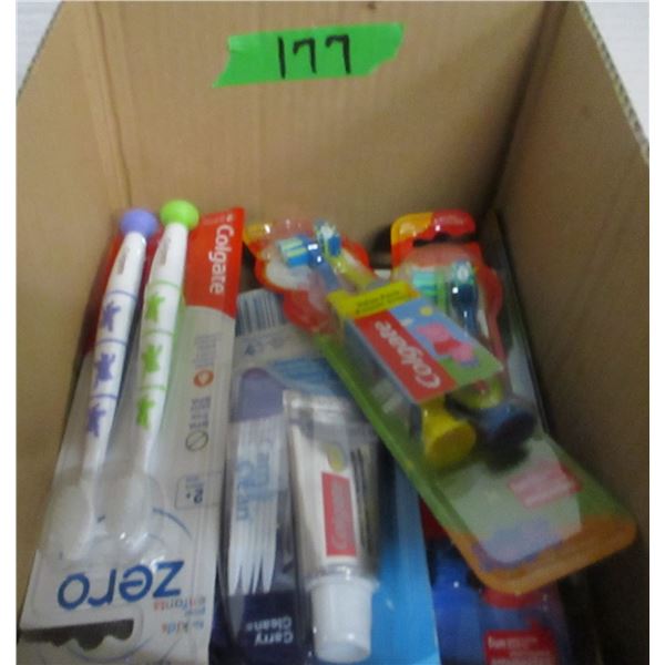 BOX C/W TOOTH BRUSHES