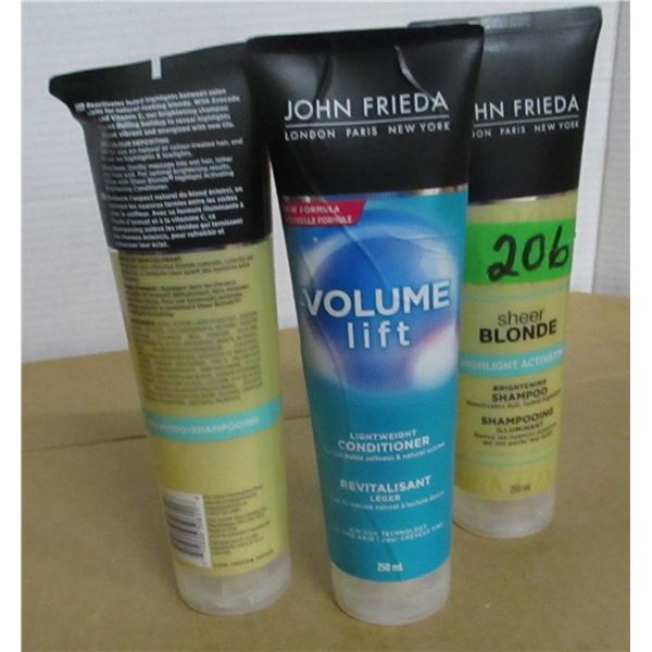 SHELF PULLS (AS IS):  2 SHAMPOO & 1 CONDITIONER