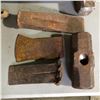 Image 2 : Group of assorted gardening tools & misc. - hand saws/ machetes/ hand shovels/ axe blades
