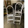 Image 2 : Group of 2 white step ladders