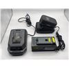 Image 2 : Group of power tools batteries & chargers