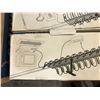 Image 2 : Group of 4 Including - White Flip Down Ceiling TV Monitor Mount, Monitor Riser, 2x Cable Organizers