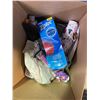 Image 2 : Group lot- Coleman cooler, kitchen wares, hangers, etc.