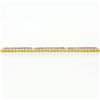 Image 6 : Vintage 14k Gold 2.03 ctw Red Ruby & Diamond 7" Polished Square Link Line Bracel