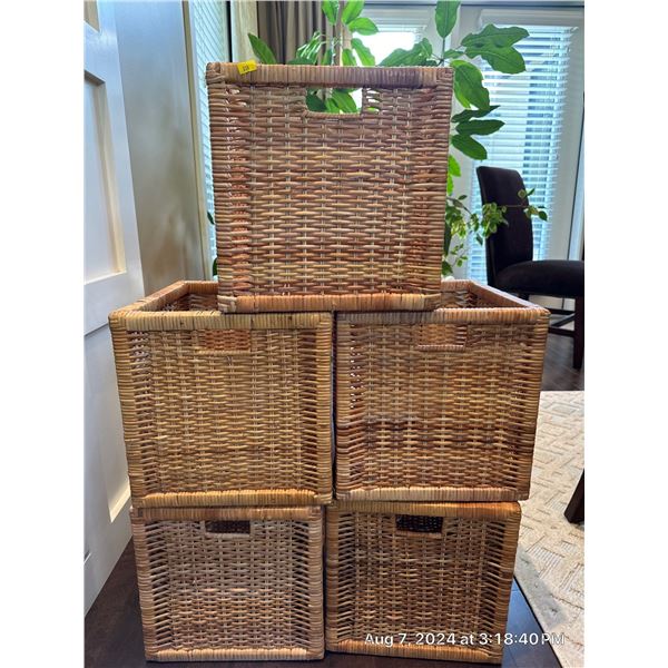 Wicker Basket Collection 14 x 13