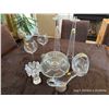 Image 1 : Cystal Candle Holders Wine Glasses Chip Bowl Gravy Boat