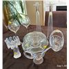 Image 2 : Cystal Candle Holders Wine Glasses Chip Bowl Gravy Boat