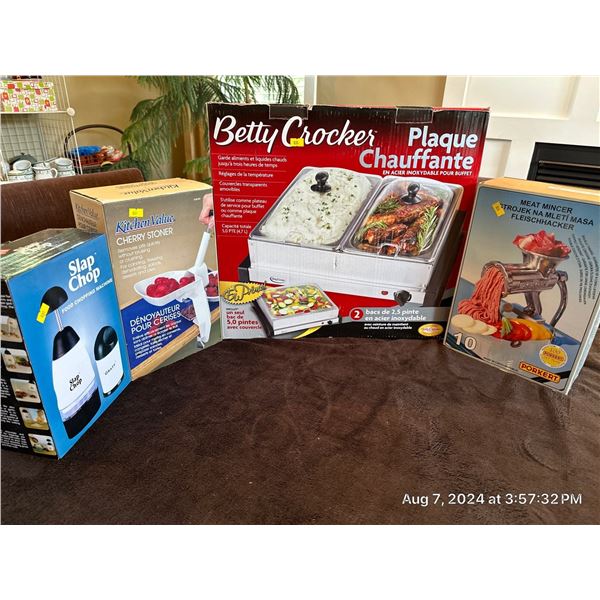 Slap Chop Meat Grinder Cherry Stoner Buffet Server