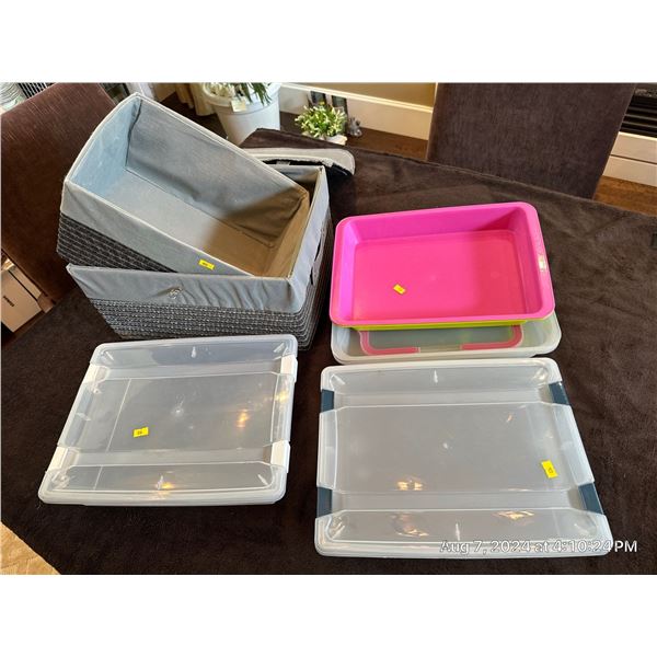 Plastic Storage & Wicker Storage Collection