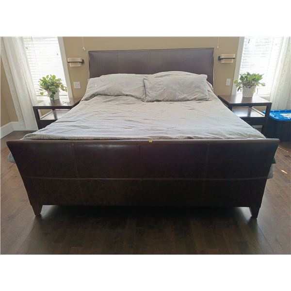 Whole King Size bed Including Mattress and Linens; 82W, 95D, 57T