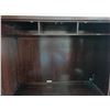 Image 5 : Large Wooden Credenza; Bottom Left Sliding Panel is Not Attached, Needs Repair; 70W, 24D, 83T