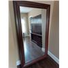 Image 1 : Large Wooden Mirror; 47W, 1D, 83T