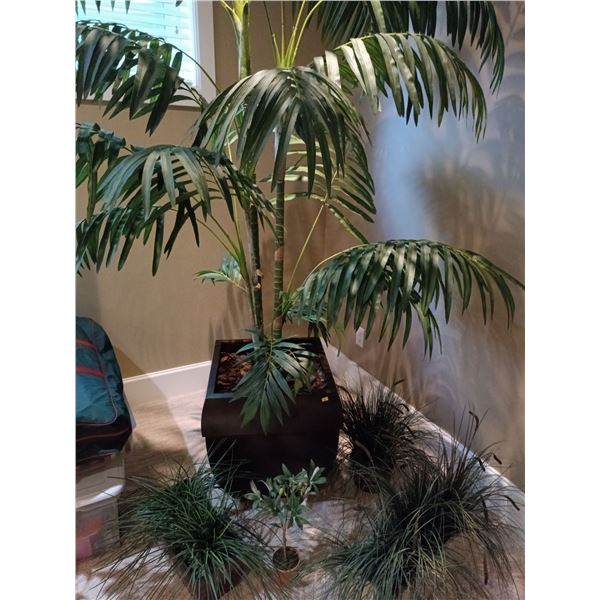 Set of Large Artificial Plant (19W, 95T) Including Smaller Artificial Plants