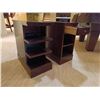 Image 3 : Set of 2 Wooden Small Tables Including Contents; 12W, 22D, 24T Each