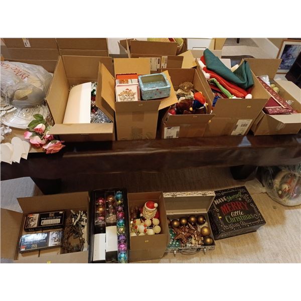 Set of Christmas Decorations/Essentials - Lights, Ornaments, and More + Bridal Party Decorations