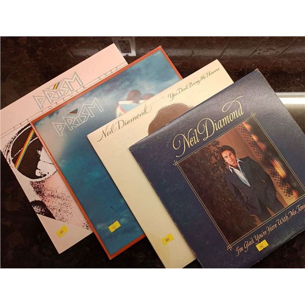 Prism and Neil Diamond Vinyl Record Set