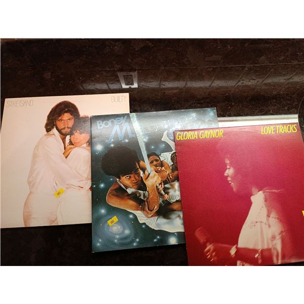 Gloria Gaynor, Streisand, And Boney M. Vinyl Record Set