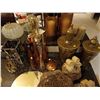 Image 1 : Various Home Decoration Items Including Candles with Holders, Wooden Pumpkins with lights, etc