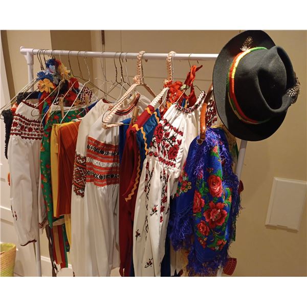 Ukrainian Dance Costumes; Cheremosh Poltaua and Hutsul Costumes, Blouses, Scarves, Sashes, Hats