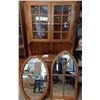 Image 1 : Pine Corner Hutch Set Including 2 Mirrors; Top of Hutch is not Attached; Hutch is 40W, 22D, 72T