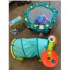 Image 1 : Children's Toy Buildable Sets; Little Tikes, Dinosaur Play Centre, Little Trampoline w/ Bouncy Balls