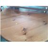 Image 3 : Wooden Table Set Including 5 Matching Chairs & 2 Leafs For Extension; 49W, 30T