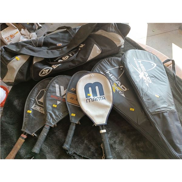 Tennis Bag and Equipment Set