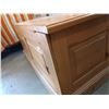Image 3 : Oak Blanket Chest with Other Oak Pieces - Damaged in One Corner; 41W, 18D, 19T