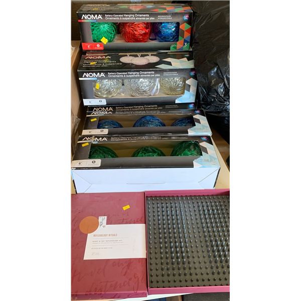 Home Items; Hanging Battery Powered Ornaments, Reflexology Set