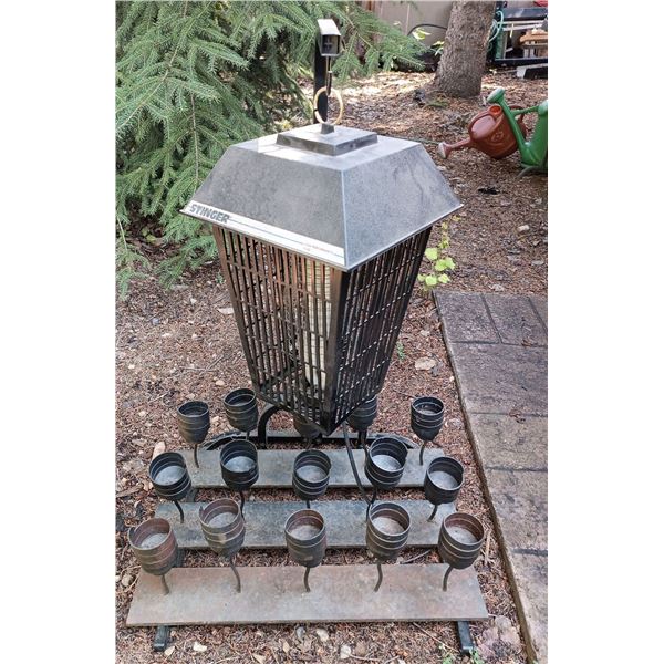 Stinger Bug Zapper plus Black Candle Holders