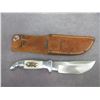 Image 2 : Marked Ruana Bonner Montana Knife- Original Sheath- 5" Blade- 4.25" Handle-  Very Good Condition