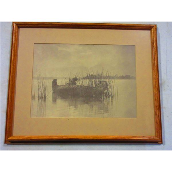 Edward Curtis Print- "The Rush Gatherer"- Kutenai 1905- Flathead Lake- 22" X 18"