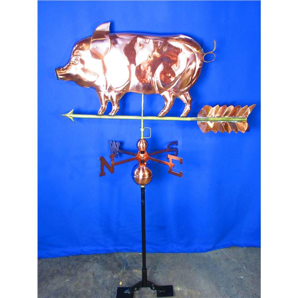 Copper Pig Weathervane- 49" X 32"