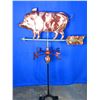 Image 1 : Copper Pig Weathervane- 49" X 32"