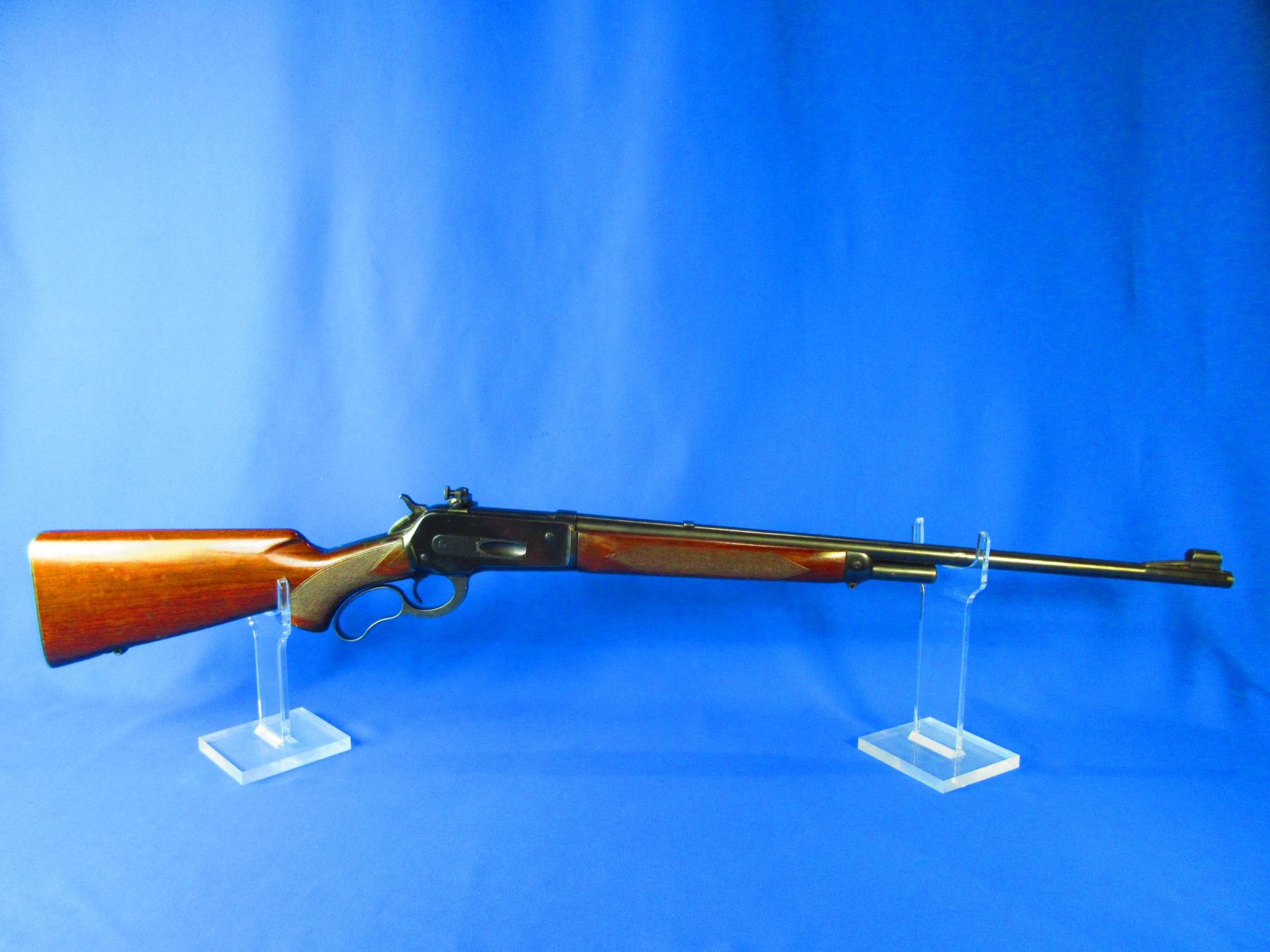Winchester Model 71 Deluxe Lever Action Rifle- .348 WCF- 24