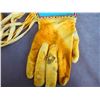 Image 4 : Beaded And Fringed Smoked Leather Gauntlets- 14" X 7"- New Condition