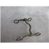 Image 1 : Unmarked McChesney Silver Overlaid Peacock Curb Bit- 4 Stones Are Missing- Overall Good Condition