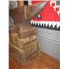 Image 2 : Marked Vulcan Brand 11+B Co 16 Anvil On Wooden Stand- Used Condition- 11"H X 22.5"W X 4"D