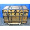 Image 2 : Restored Flat Top Slatted Trunk- 23" X 36" X 21"D