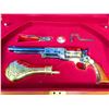 Image 2 : Model 1793 Sam Houston Commemorative Percussion Revolver- .44- 9" Barrel- Wooden Case- Powder Flask-
