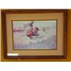 Image 1 : Marked Frederic Remington Native Print- 17" X 13"