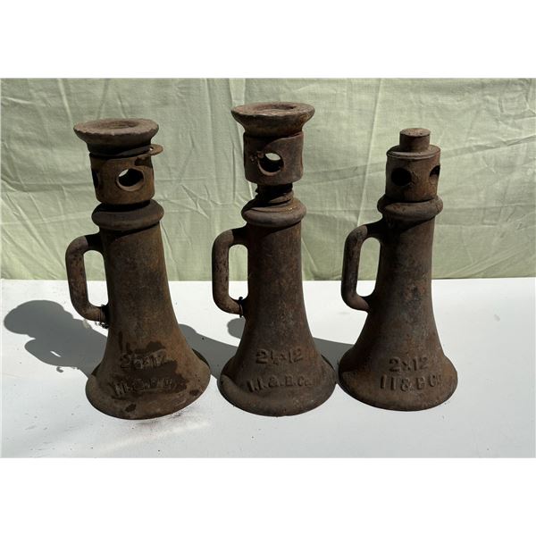 BOTTLE JACKS, LOT OF 3