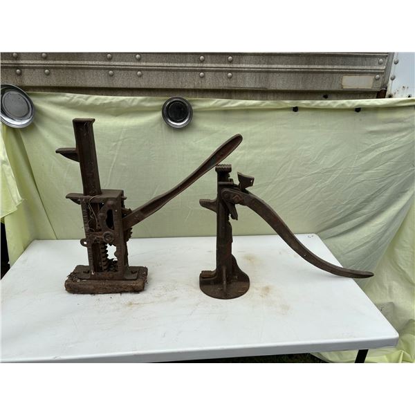 ANTIQUE LIFT JACKS, LOT OF 2