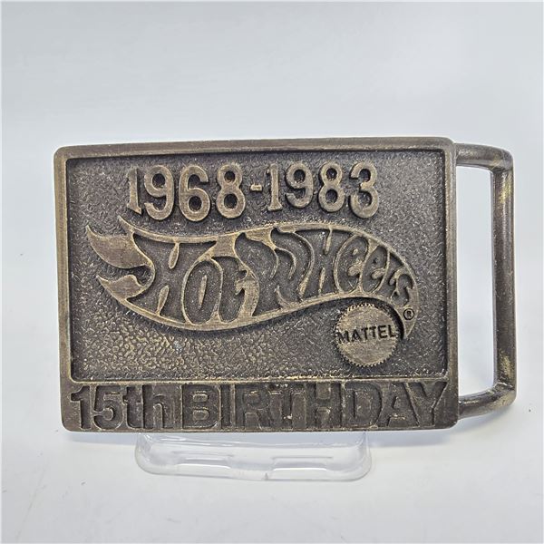Hot Wheels 15th Birthday Belt Buckle