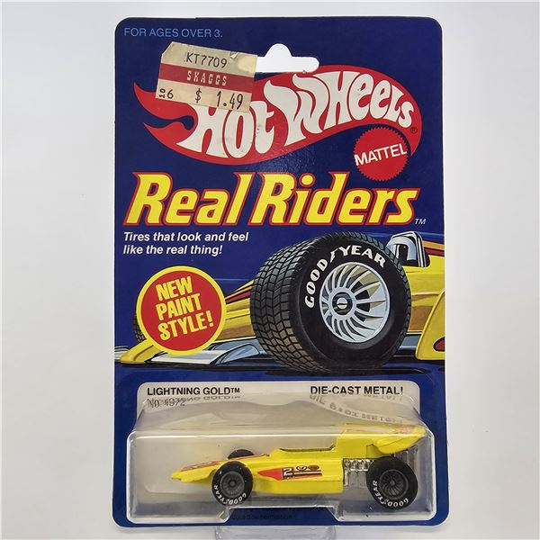 Hot Wheels Real Riders Lightning Gold