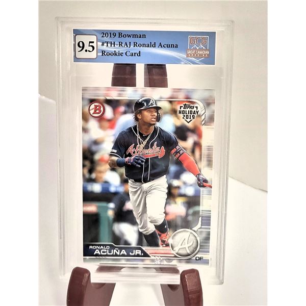 2019 Bowman #TH-RAJ Ronald Acuna Rookie Card - Graded 9.5