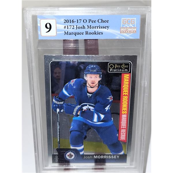2016-17 O Pee Chee #172 Josh Morrissey Marquee Rookies - Graded 9