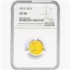 Image 1 : 1913 $2.50 Gold Quarter Eagle NGC AU58